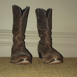 Womens Rustic Brown Leather Boots